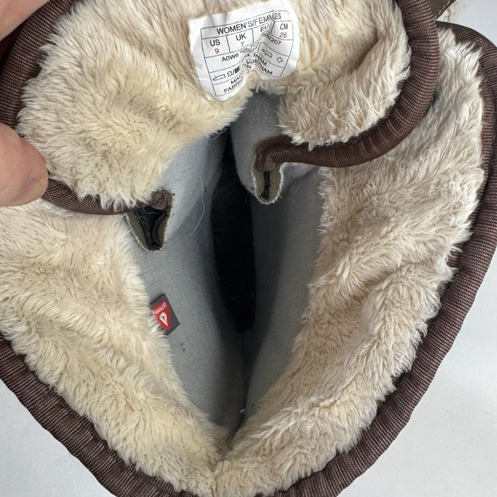 The North Face Shellista Lace Luxe W 9 Brown Knit Winter Snow Boots Waterproof